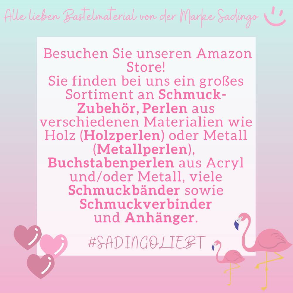 Sadingo Metallperlen | Metallröhrchen 15 Stück, 35x2,5mm Bestseller