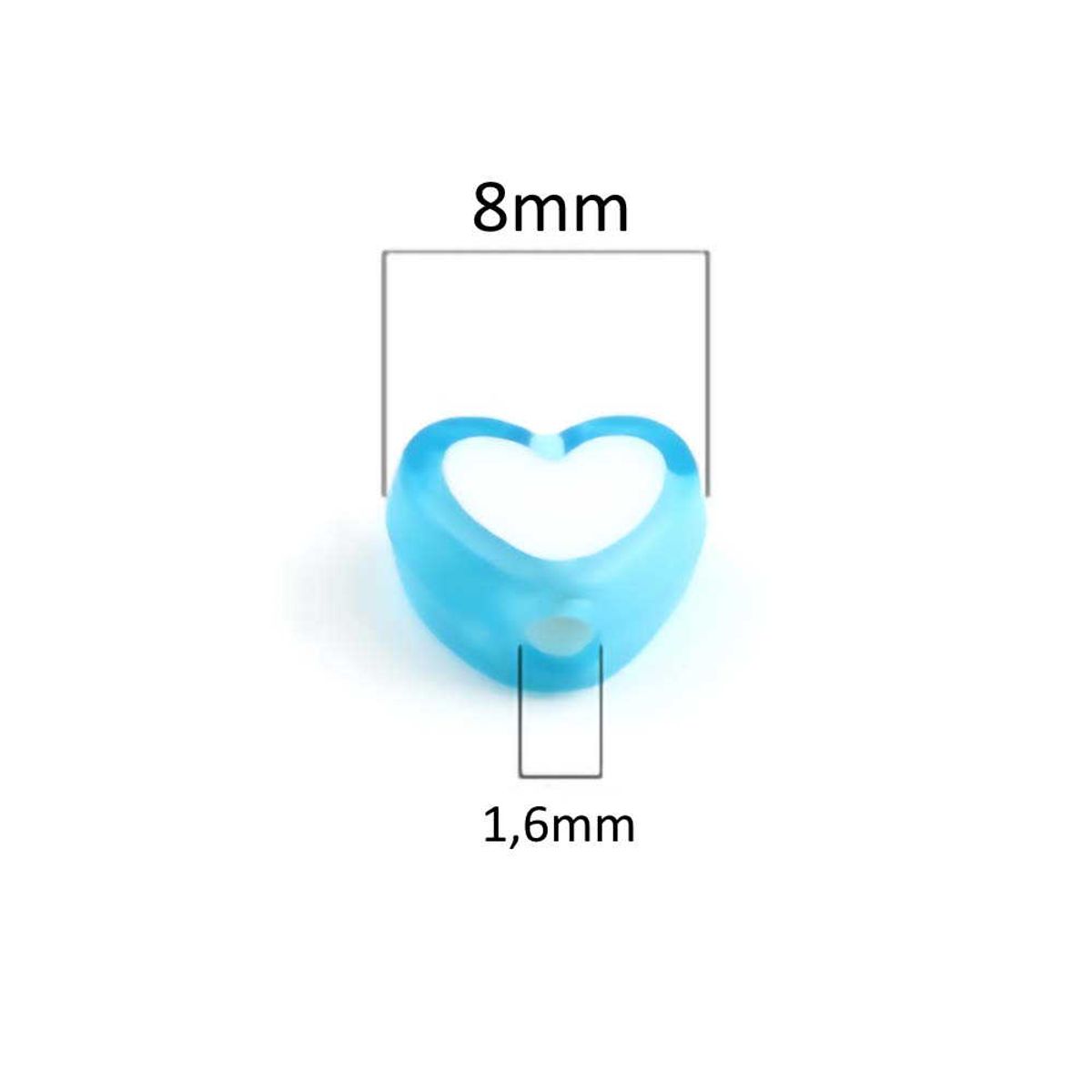 Sadingo Acrylperlen Herz | 300 Stück, 8x7mm Saisonale Angebote