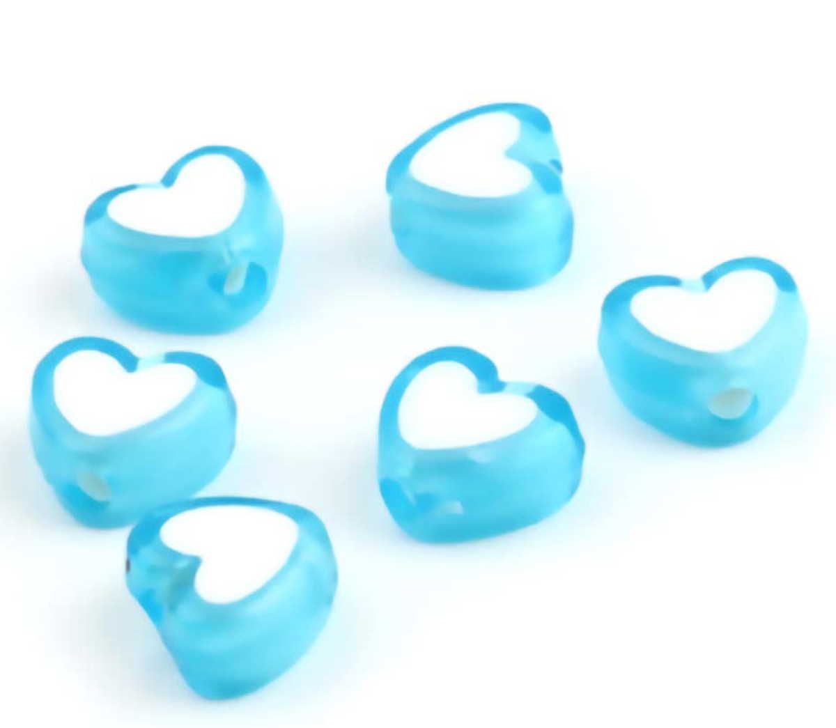 Sadingo Acrylperlen Herz | 300 Stück, 8x7mm Saisonale Angebote