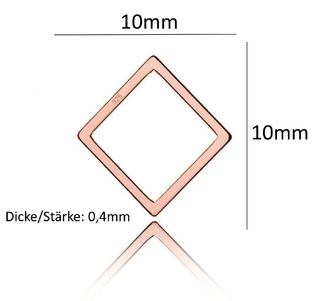 Sadingo Schmuckverbinder Geometrisch | 12x10 mm Räumungsverkauf