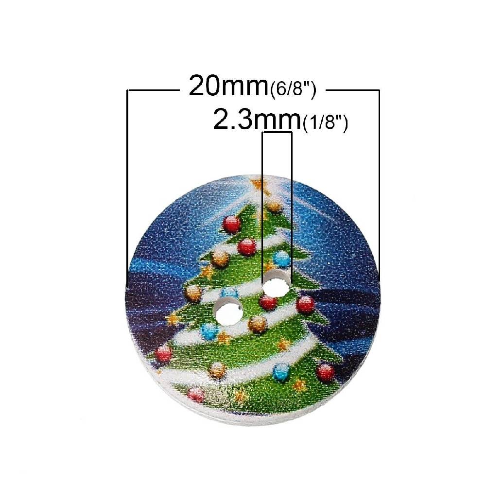 Sadingo Holzknöpfe Weihnachten 2 Stück, Ø 2 mm Discount Store für neue Produkte