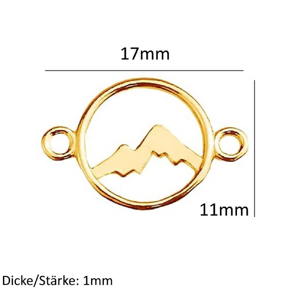 Sadingo Schmuckverbinder Mountain | 17x11 mm 50% Rabatt für begrenzte Zeit