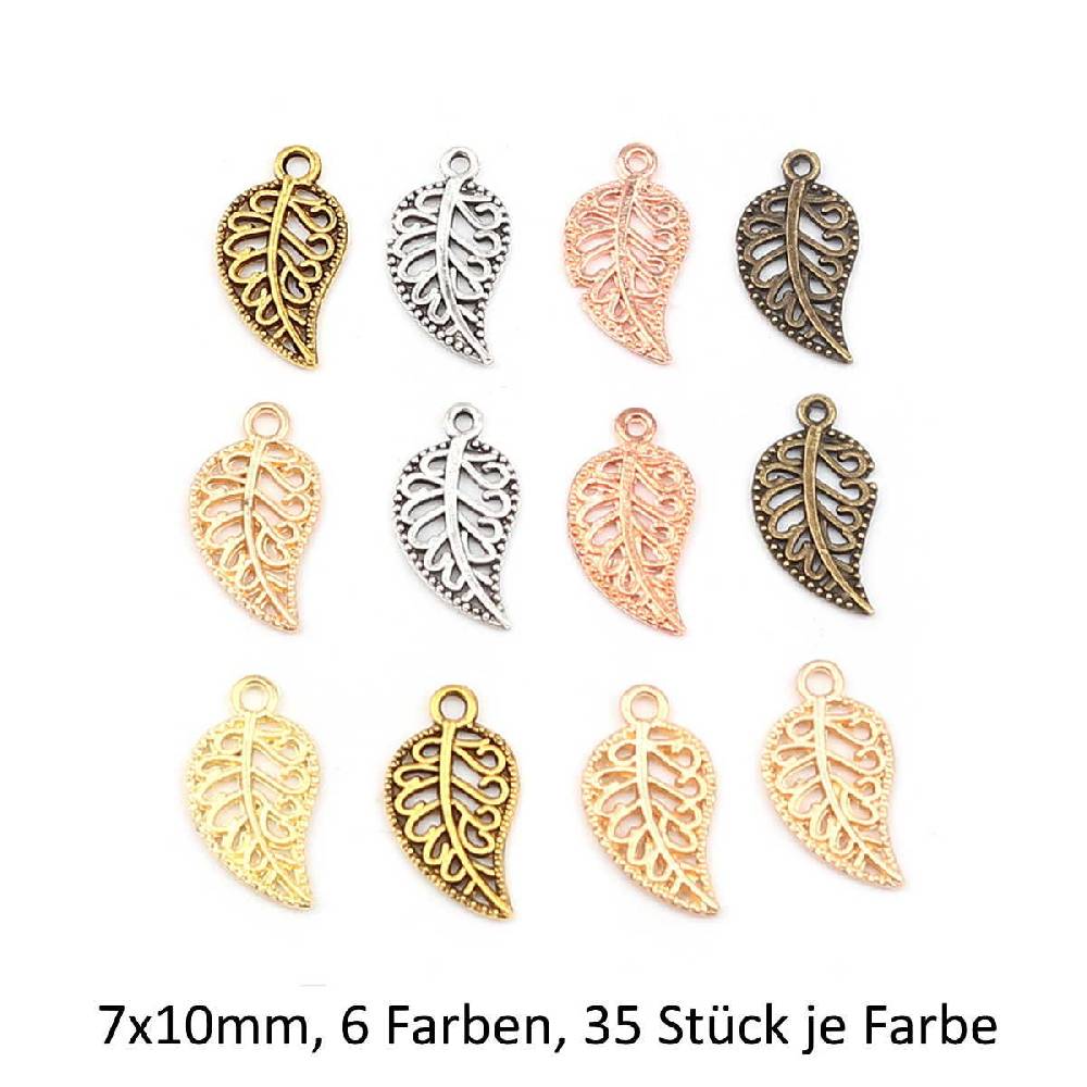 Sadingo Schmuckanhänger Set Blatt, 210 Stück, 19x10 mm Online