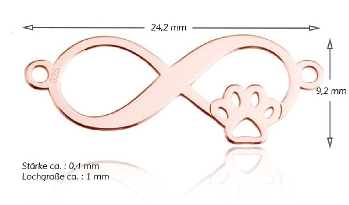 Sadingo Schmuckverbinder Infinitiy | 24,2 x 9,2mm Sonderangebot