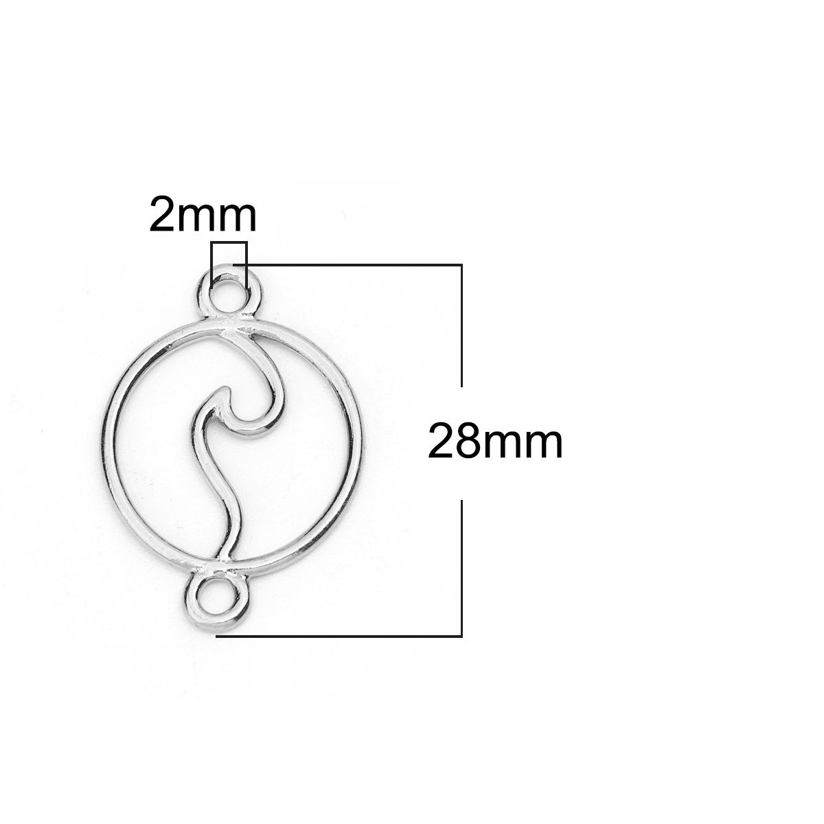 Sadingo Schmuckverbinder Welle | 10 Stkück, 28x20 mm Online Shopping