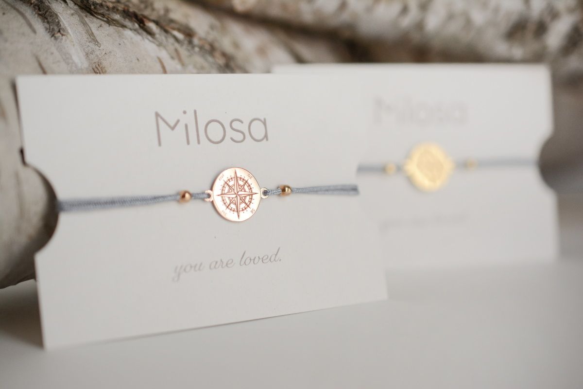 Sadingo Kompass Armband Damen 925 Silber (größenverstellbar) Cyber Monday