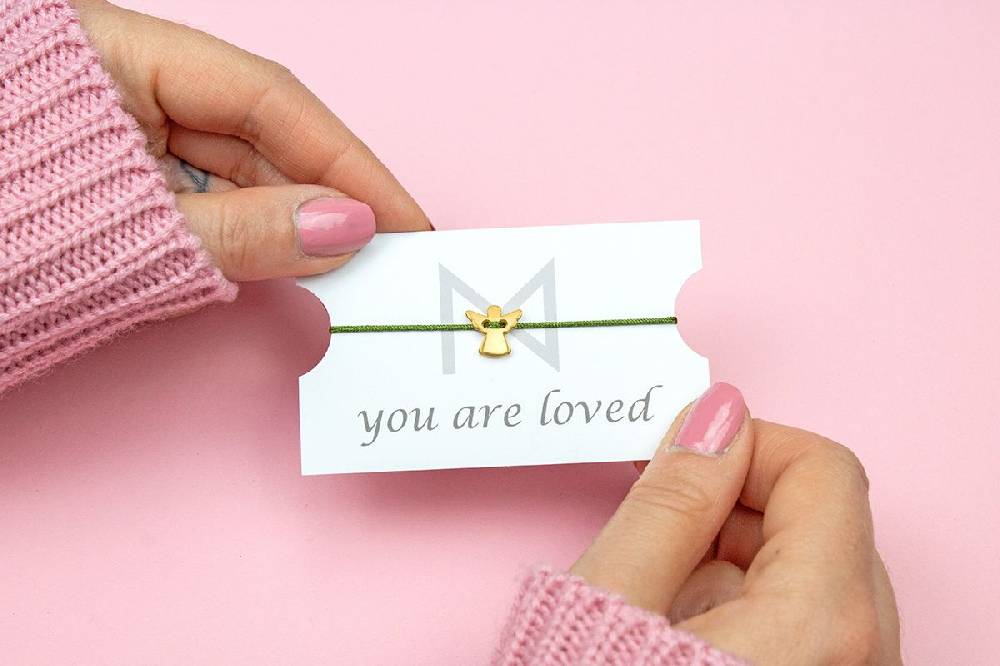 Sadingo Armband Geschenk für Mädchen, Schutzengel Bändchen Valentinstagsangebot