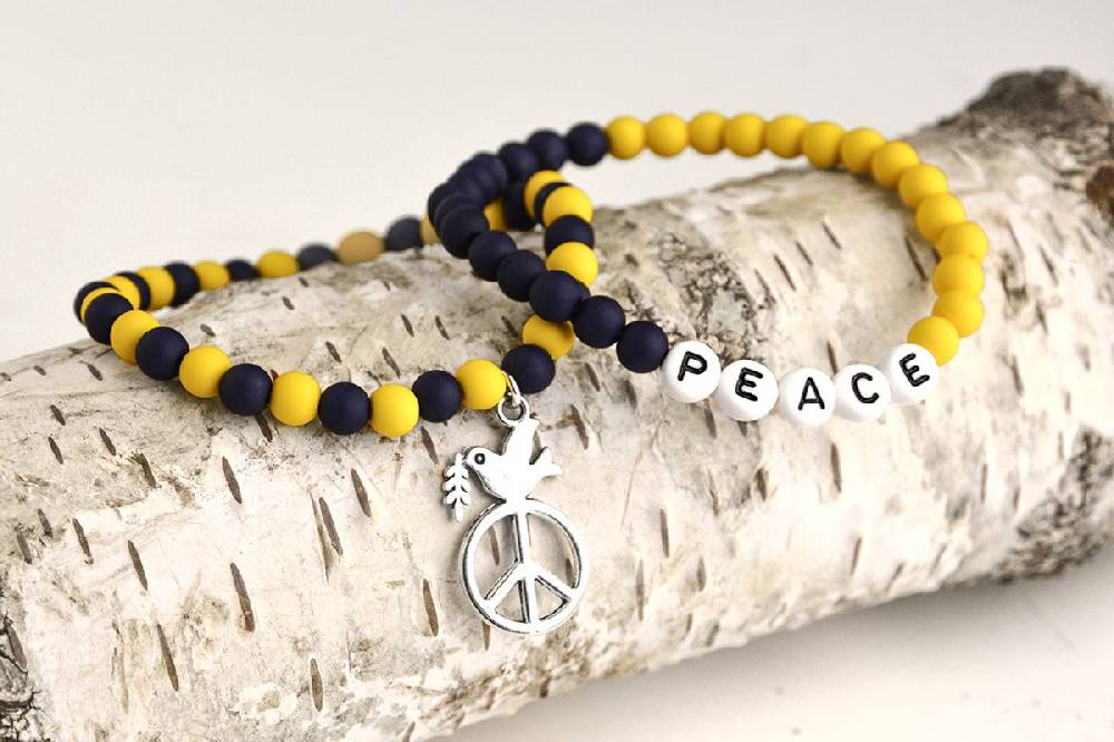 Sadingo Ukraine Armband | blau & gelb Jubiläumsangebot