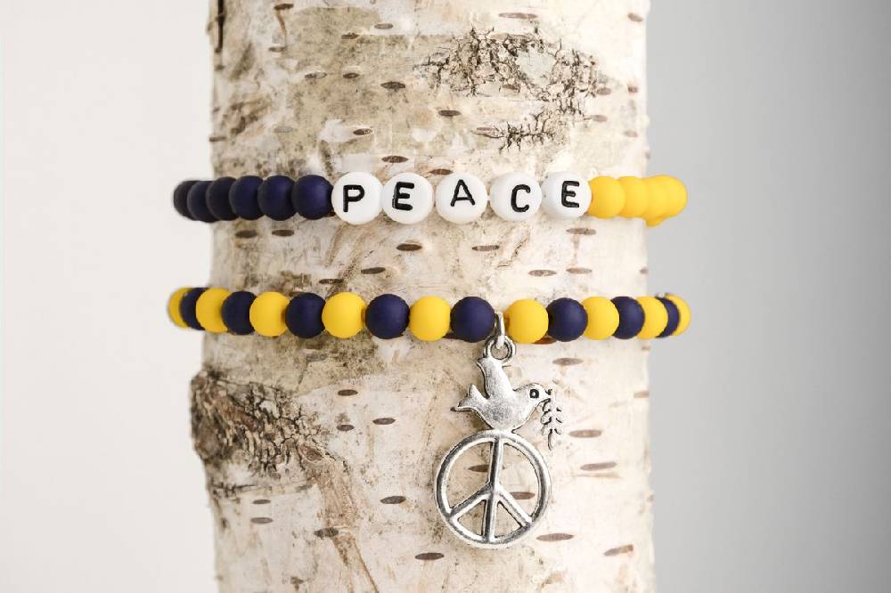 Sadingo Ukraine Armband | blau & gelb Jubiläumsangebot