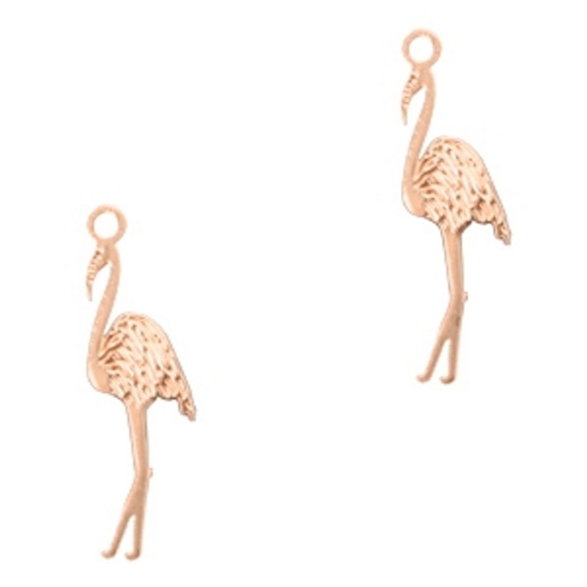 Sadingo Schmuckanhänger Flamingo wählbare Farbe, 17 x 8 mm Neueste Stile