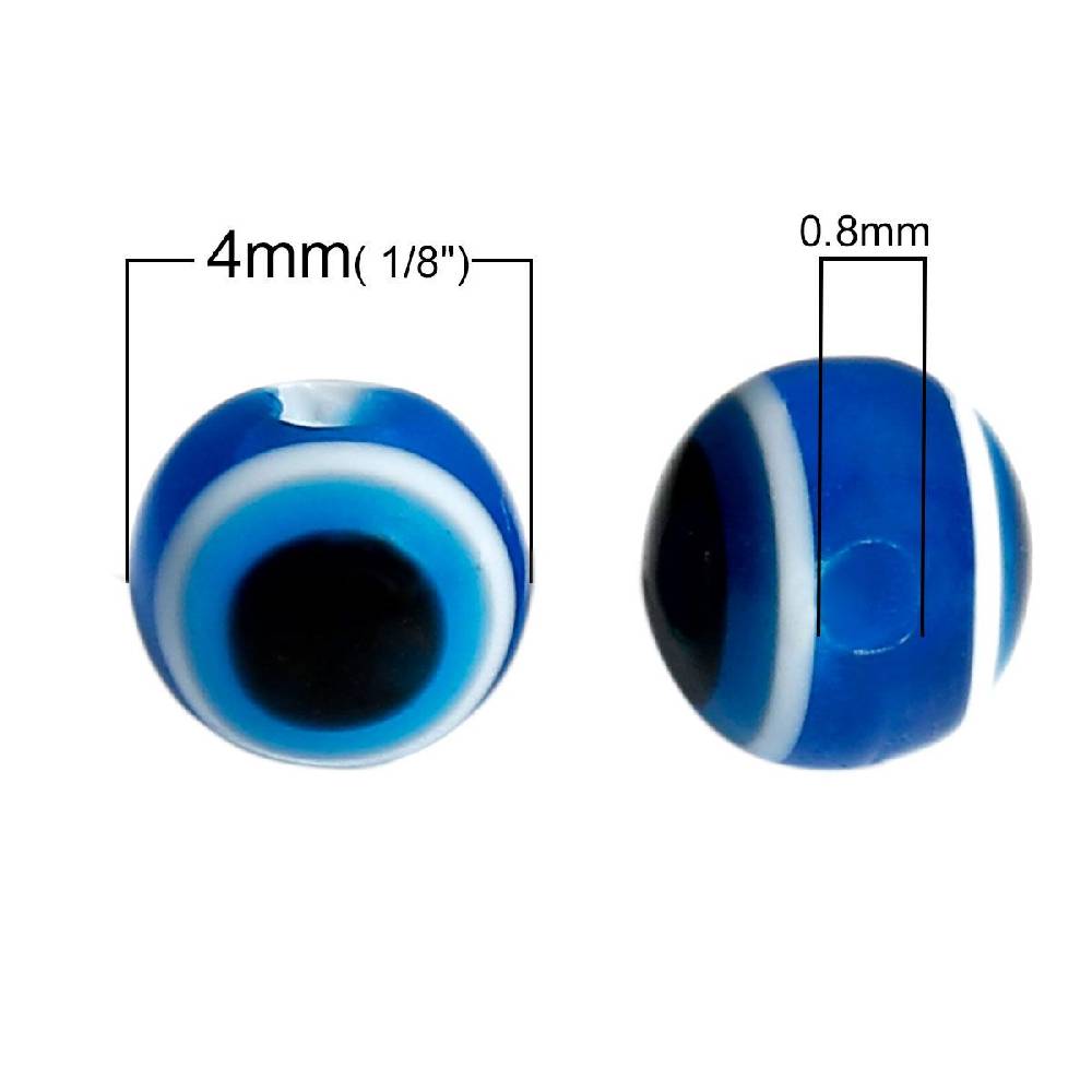 Sadingo Acrylperlen Böser Blick | 100 Stück, 4 - 10mm Bis zu 65% Rabatt