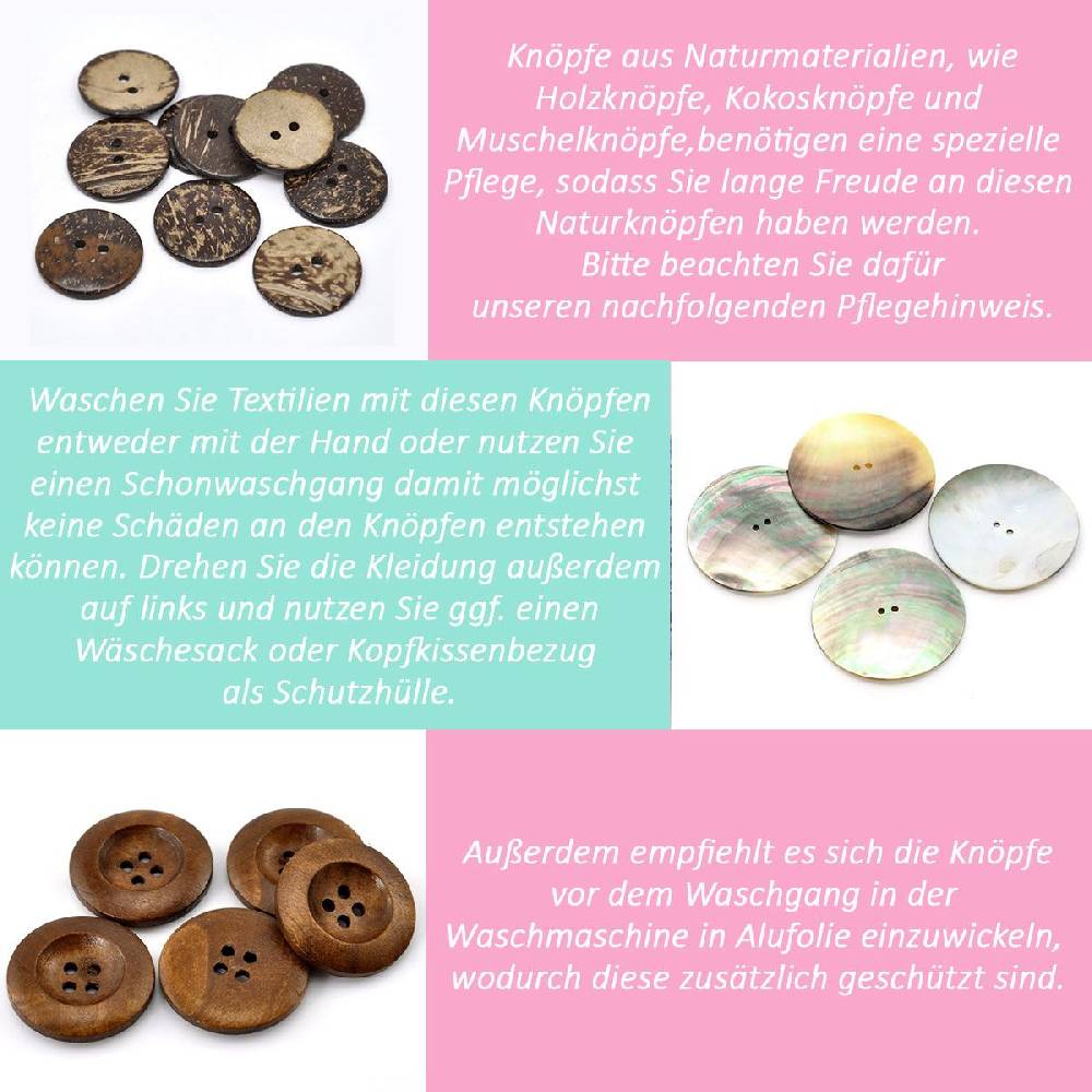 Sadingo Knebelknöpfe - 10 Stk. - 3 x 1 cm - Dunkelbraun Fabrikladen