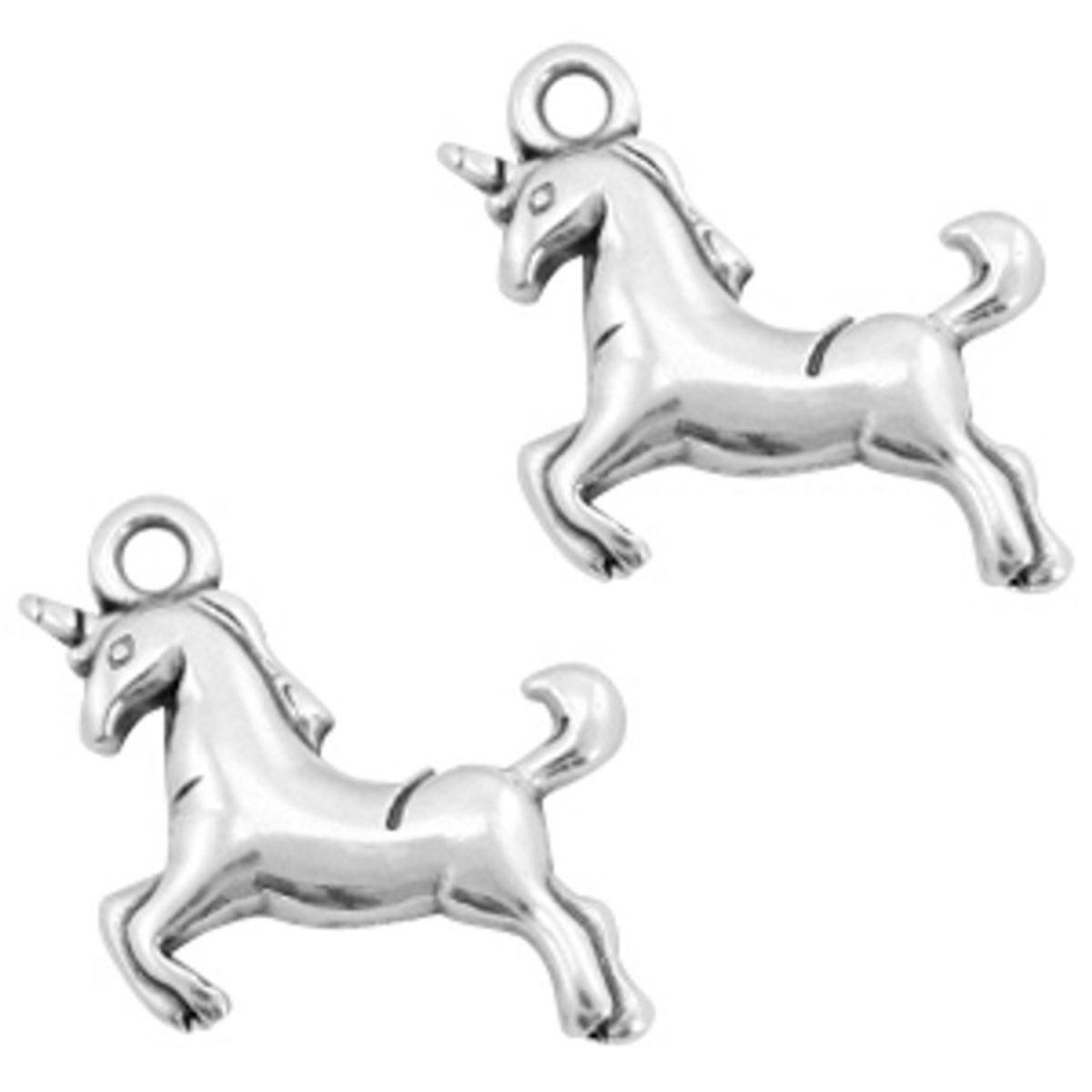 Sadingo Anhänger Einhorn aus Metall, 17 x 16 mm 1 Stück Speichern exportieren