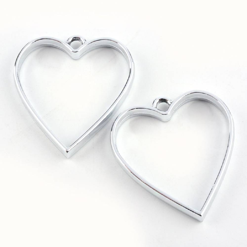 Sadingo Schmuckanhänger Herz - 10 Stück - 34 x 30 mm Fabrikpreis