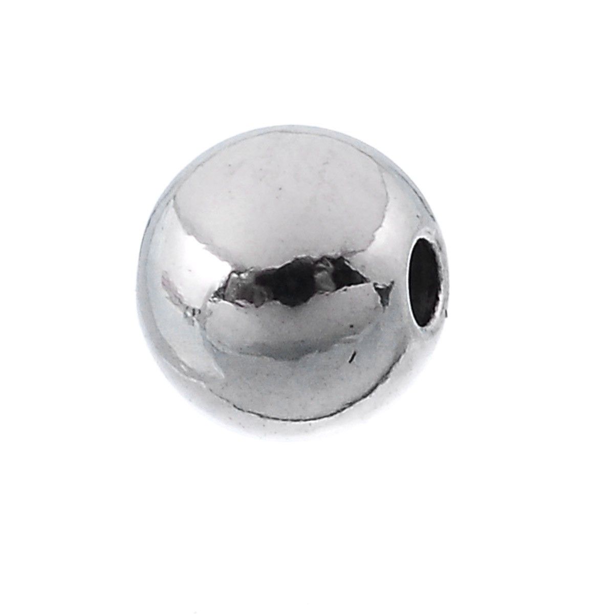 Sadingo Metallperlen in Silber | 4 mm, 50 Stück Kauf eins, bekomm eins gratis