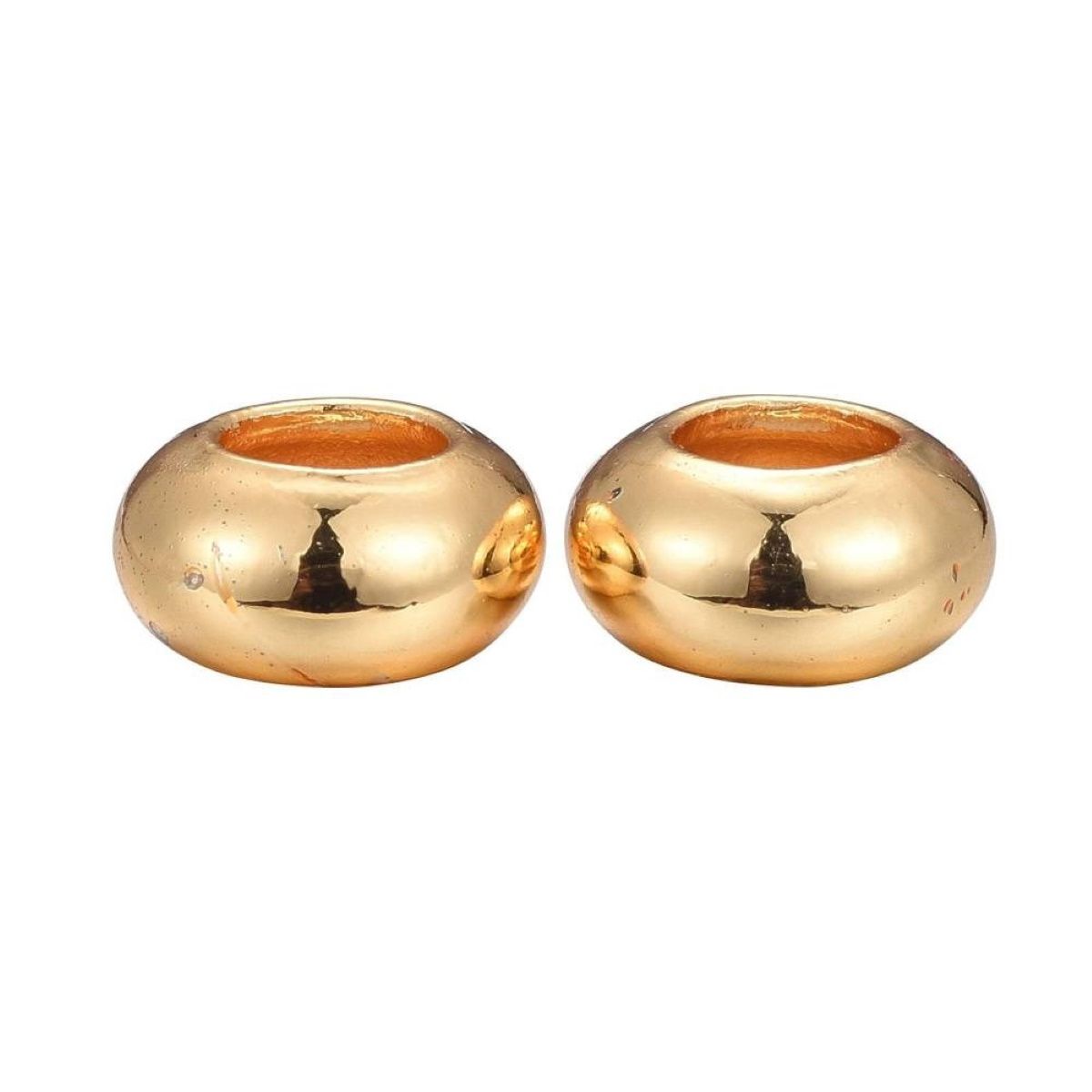 Sadingo Metallperlen Set, 30 Perlen, 3 Farben - Silber, Gold, Rosegold Sonderangebote