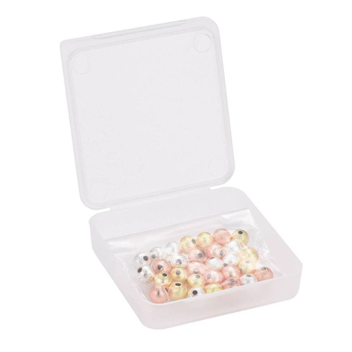 Sadingo Metallperlen Set | 6mm, 1 Box, 30 Perlen VIP-Rabatte