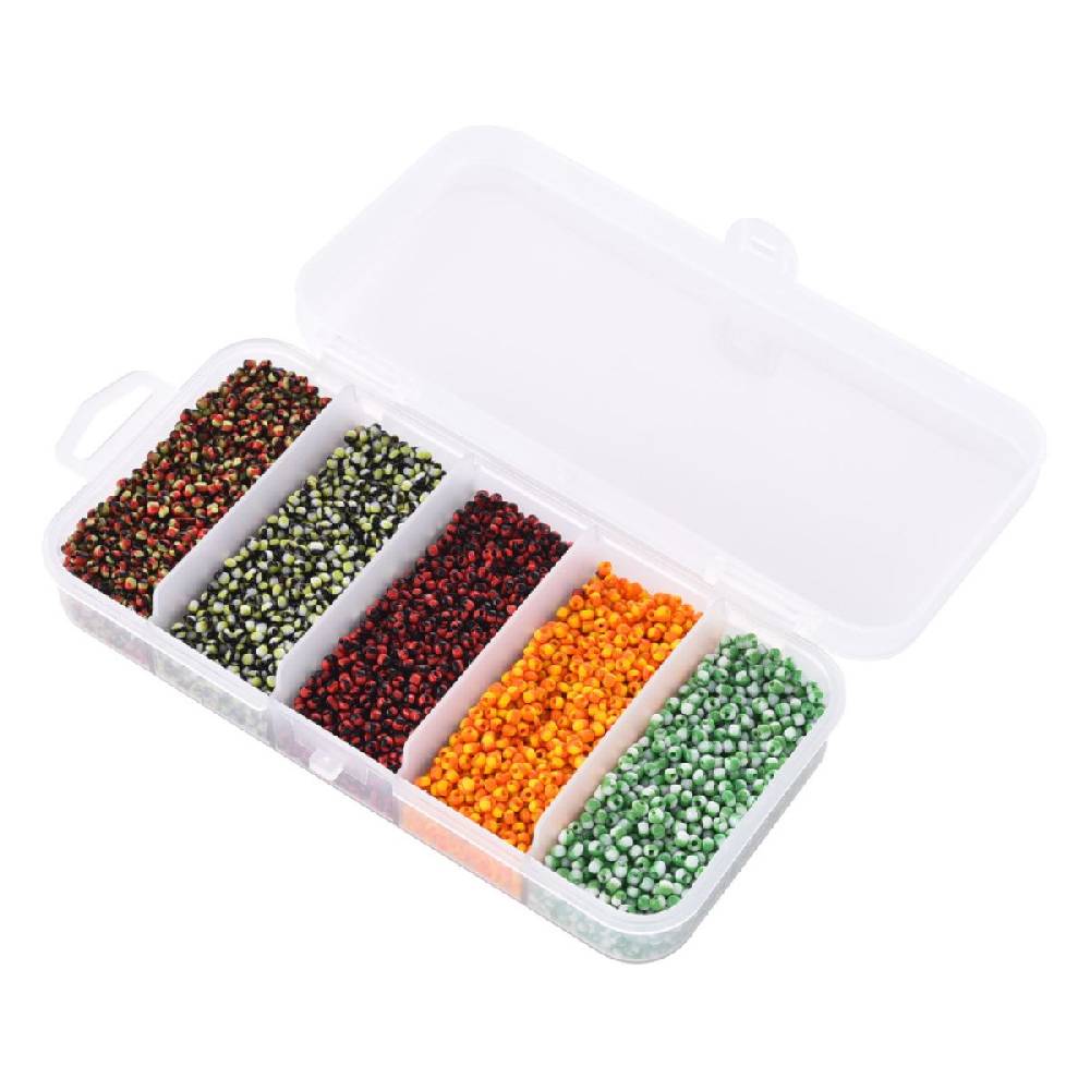 Sadingo Rocaillesperlen | 5 Farben je 16 Gramm, 1-1,5 mm Super Sparpreis