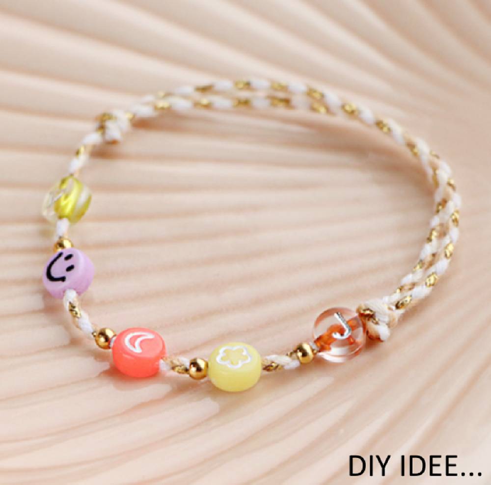 Sadingo Acrylperlen Smiley | 90 Stück, 7mm Begrenzte Freigabe