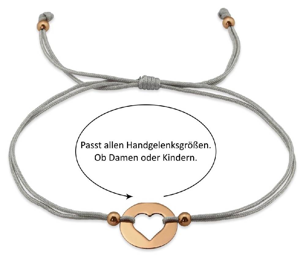 Sadingo Milosa Herz Armband Sterling Silber Rosevergoldet Nur noch ein Tag übrig