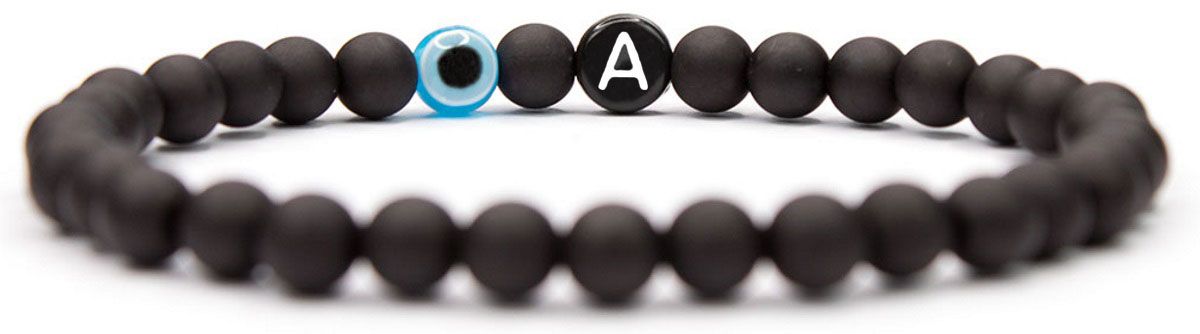 Sadingo Herren Buchstabenarmband Böser Blick, Nazar Auge Super Rabatt