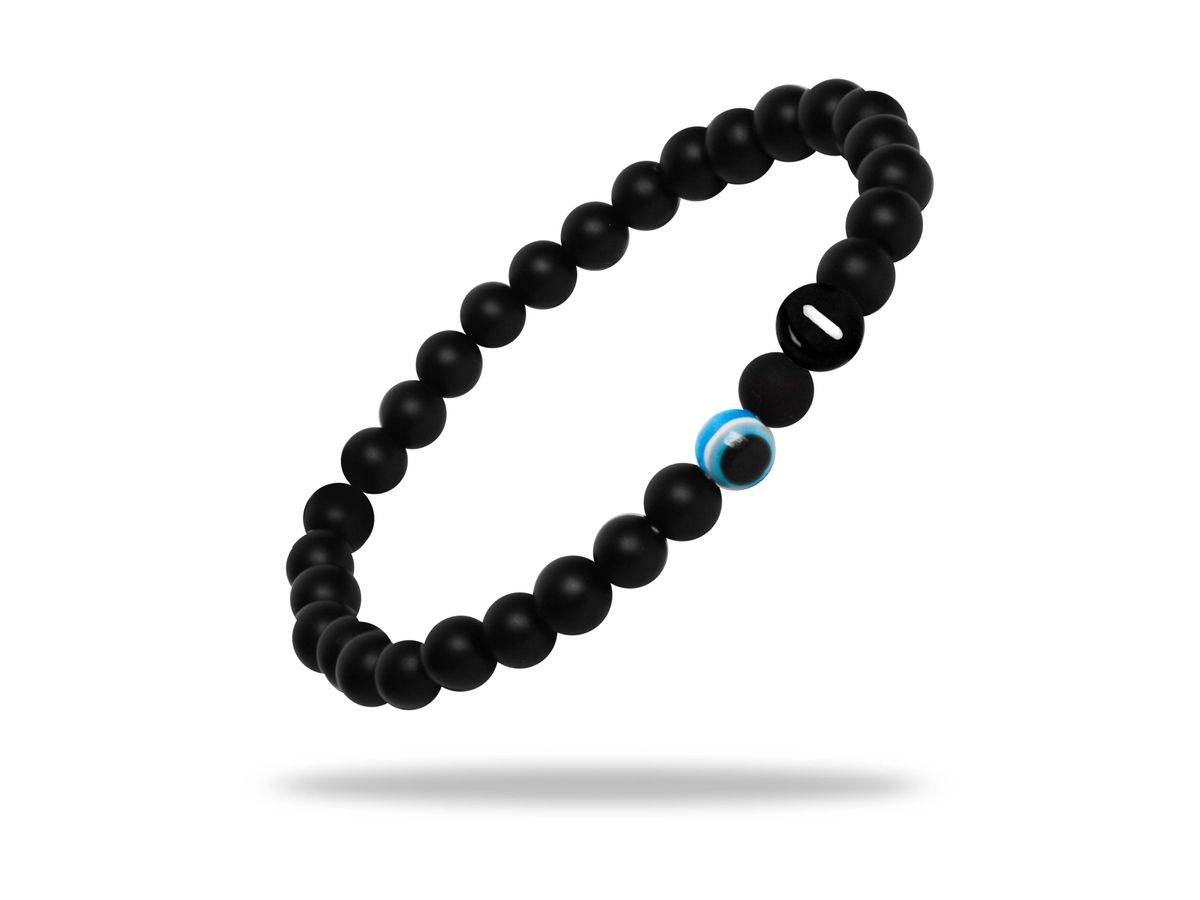 Sadingo Partnerarmband Set "MEADOW" aus schwarzen Achatperlen Fabrikladen
