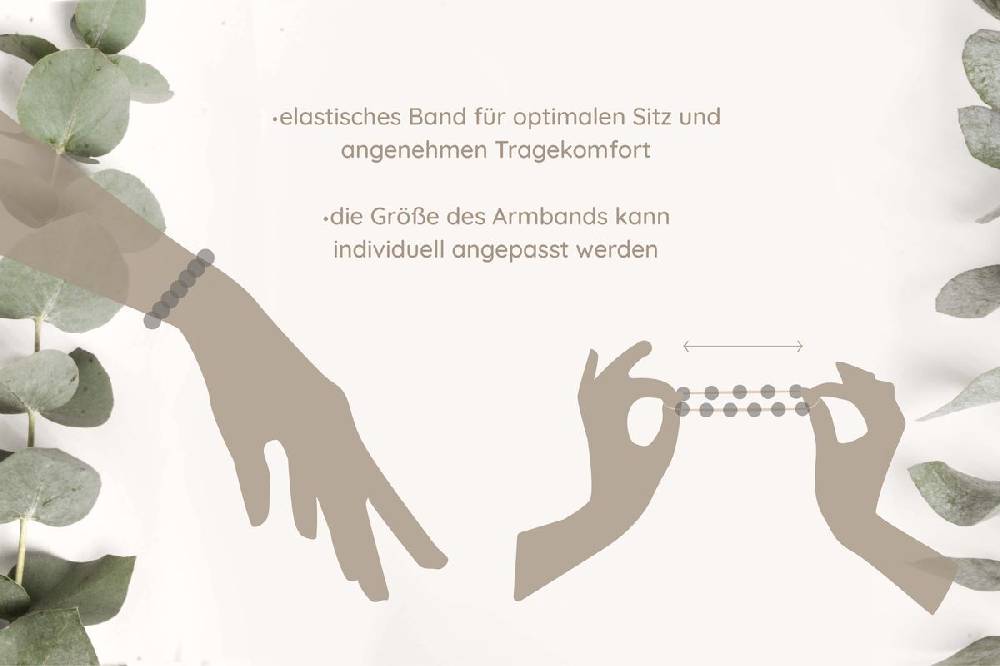 Sadingo Partnerarmband Set "ISLAND" aus schwarzen Natursteinperlen Begrenzt auf 3 Tage