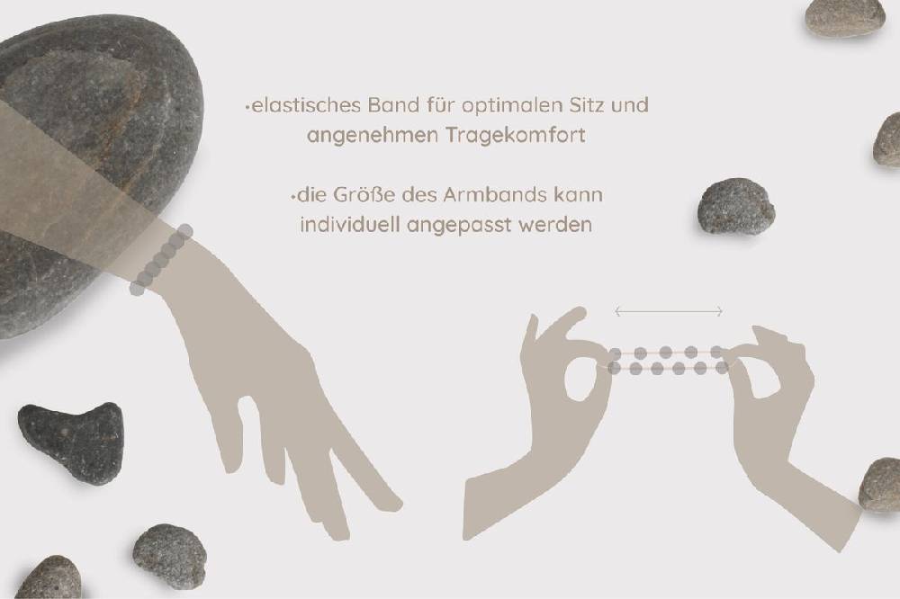 Sadingo Partnerarmband Set "VOLCANO" aus schwarzen Lavagesteinperlen zollfrei