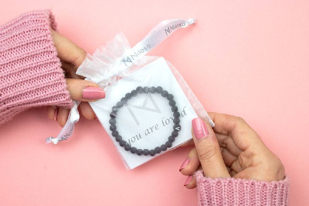 Sadingo Partnerarmband mit Buchstaben und Achat Perlen 2025