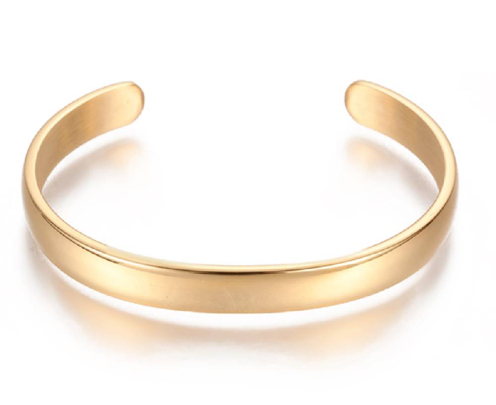Sadingo Armreif Edelstahl, gold oder silber wählbar Outlet