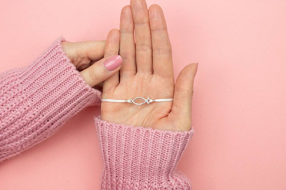 Sadingo Armband weiß für Mädchen (größenverstellbar) Ichthys Fisch Verkauf