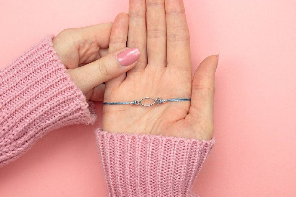 Sadingo Armband grau für Mädchen (größenverstellbar) Ichthys Fisch Hotsell
