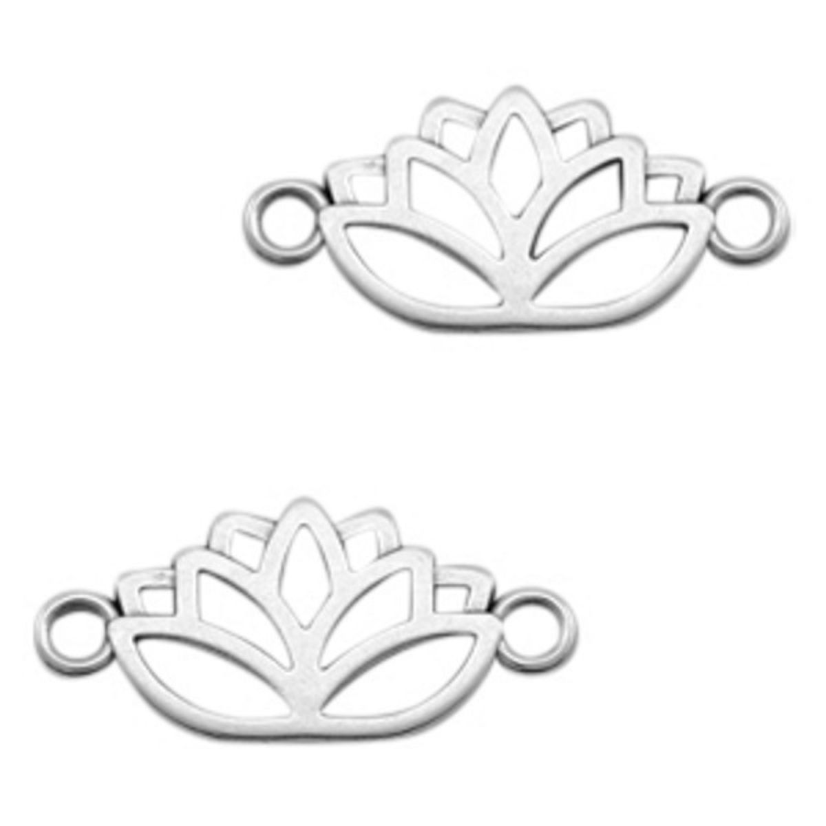 Sadingo Schmuckverbinder Lotusblume | 27x13 mm Meist gekauft