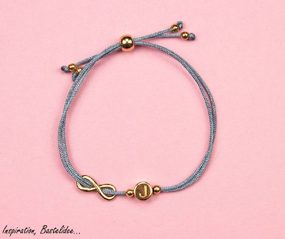 Sadingo Buchstabenperlen rosegold, DQ Metall, 7 mm rund Günstig kaufen