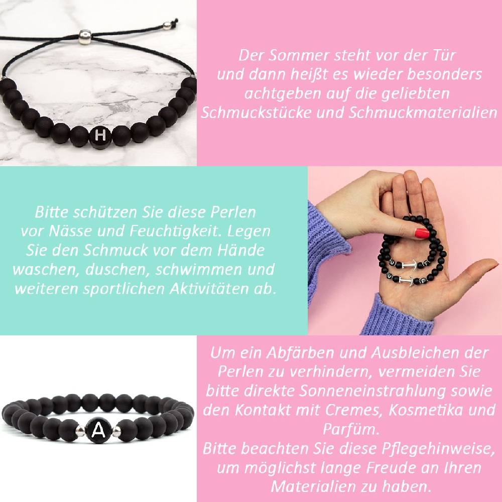 Sadingo Acrylperlen matt Schwarz 4,6,8,10 mm Begrenztes Angebot