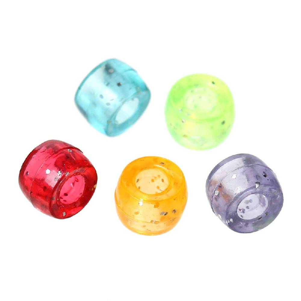 Sadingo Acrylperlen mit Glitzer | 1000 Stück, 6mm Top Angebot