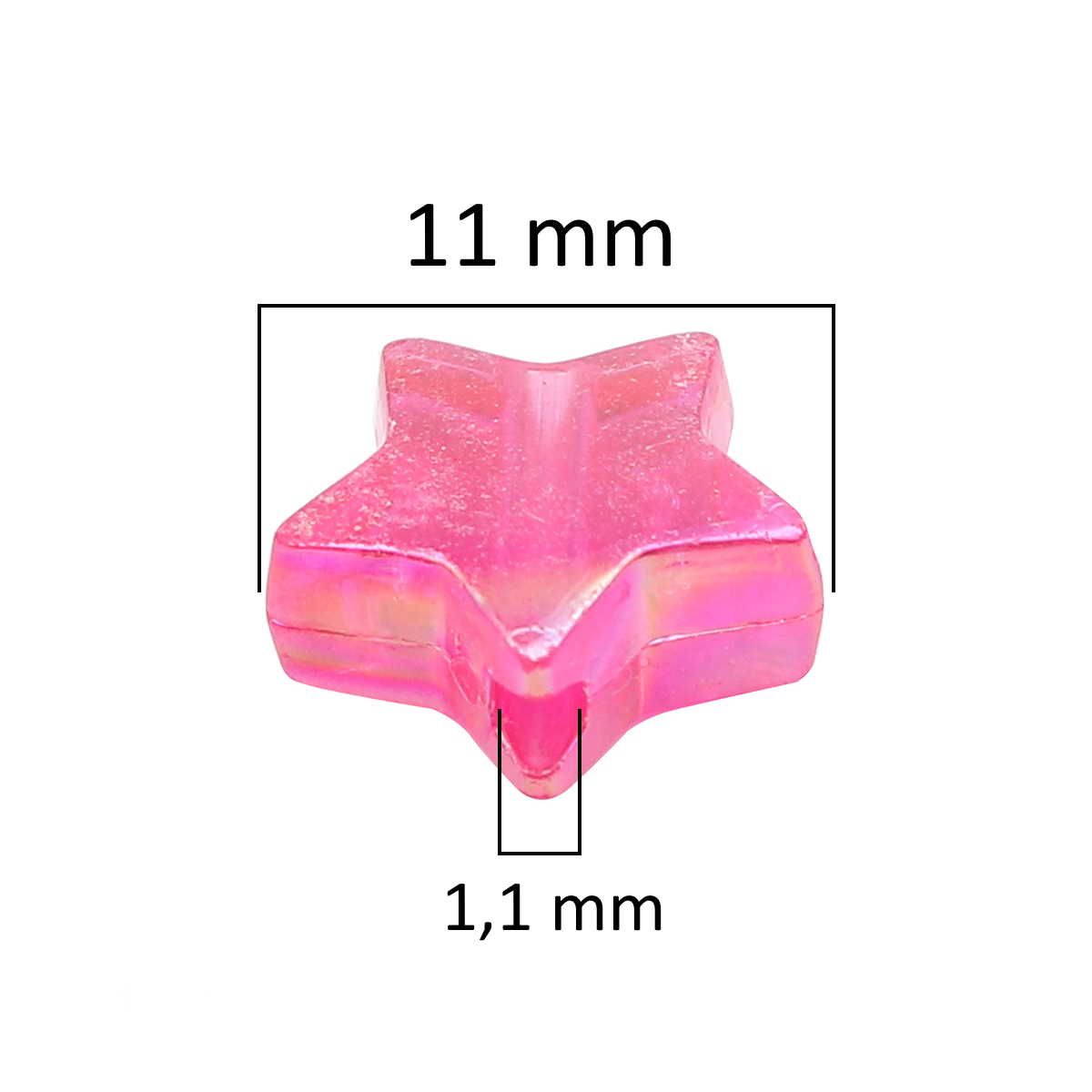 Sadingo Acrylperlen Sternperlen | 300 Stück, 11mm Exklusive Angebote