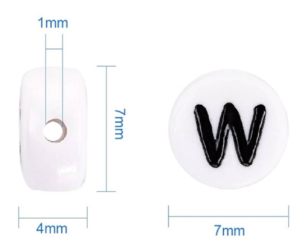 Sadingo Zahlenperlen, 7mm 500 Stück, Zahl nach Wahl Räumungsverkauf