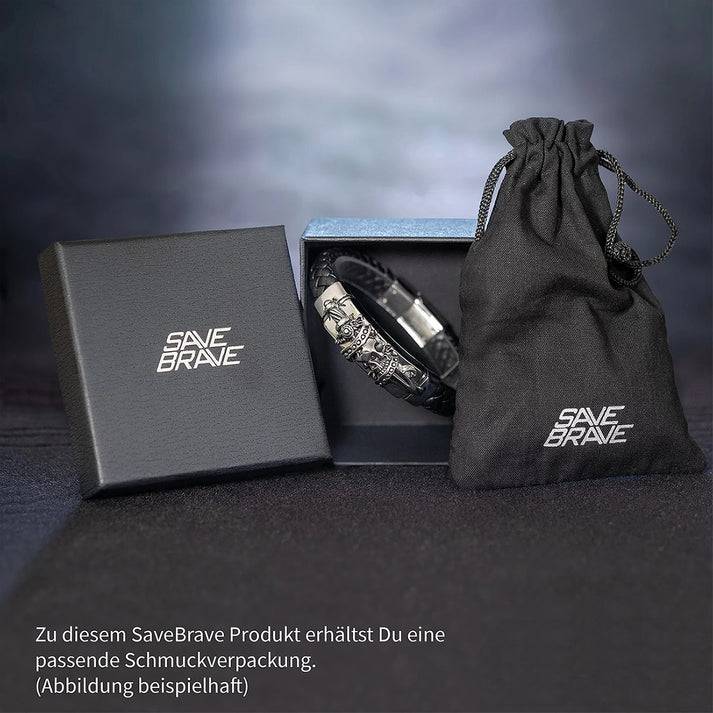 Save Brave Goldene Ankerkette Dan mit Anhänger Kreuz Valentinstagsangebot