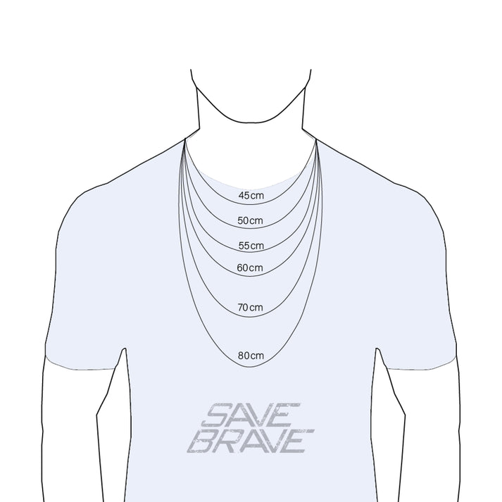 Save Brave Ankerkette Dan mit Anhänger Kreuz Top Angebot