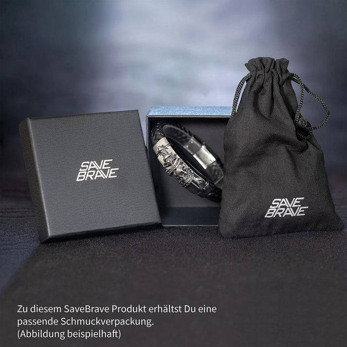 Save Brave Halskette mit Anhänger Flügel & Kreuz Gold Online Outlet