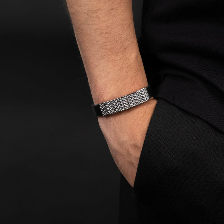 Save Brave Armband Weave mit glänzendem Webmuster Riesige Ersparnisse