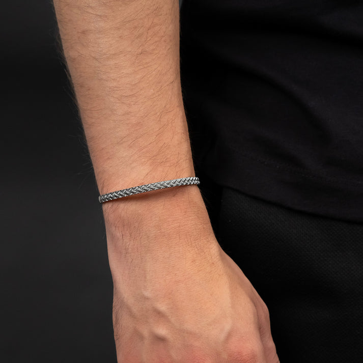 Save Brave Armreif Weave mit glänzendes Webmuster Wochenangebot