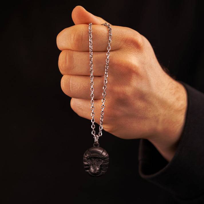Save Brave Halskette Titus mit Gorillakopf-Anhänger - schwarz Sonderangebot der Fabrik