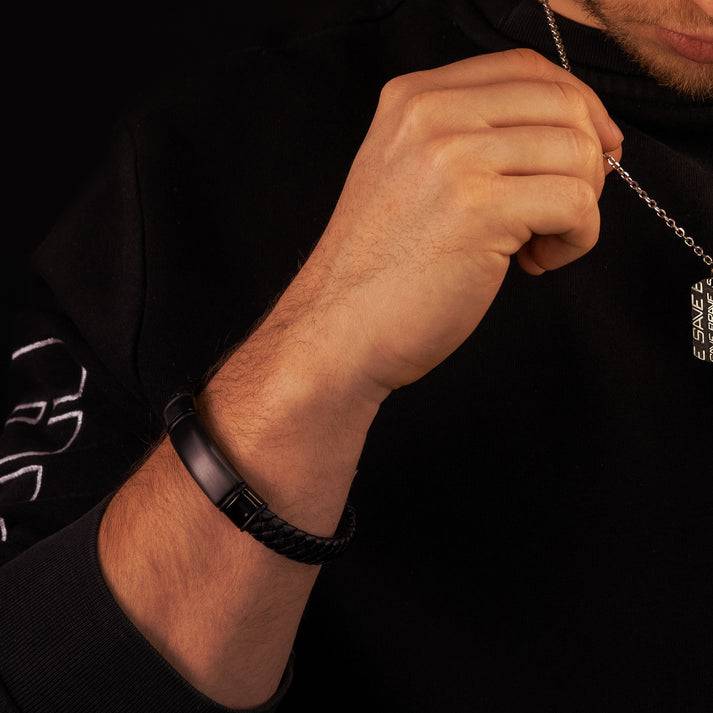 Save Brave Armband Roma aus Leder & Edelstahl Clearance-Verkauf