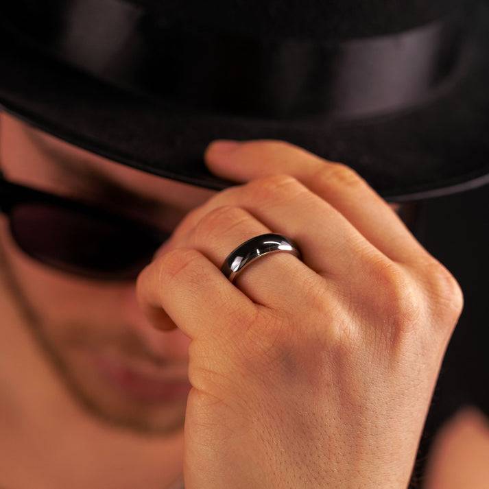 Save Brave Partnerring Romeo für Herren - Edelstahl & Keramik 2025