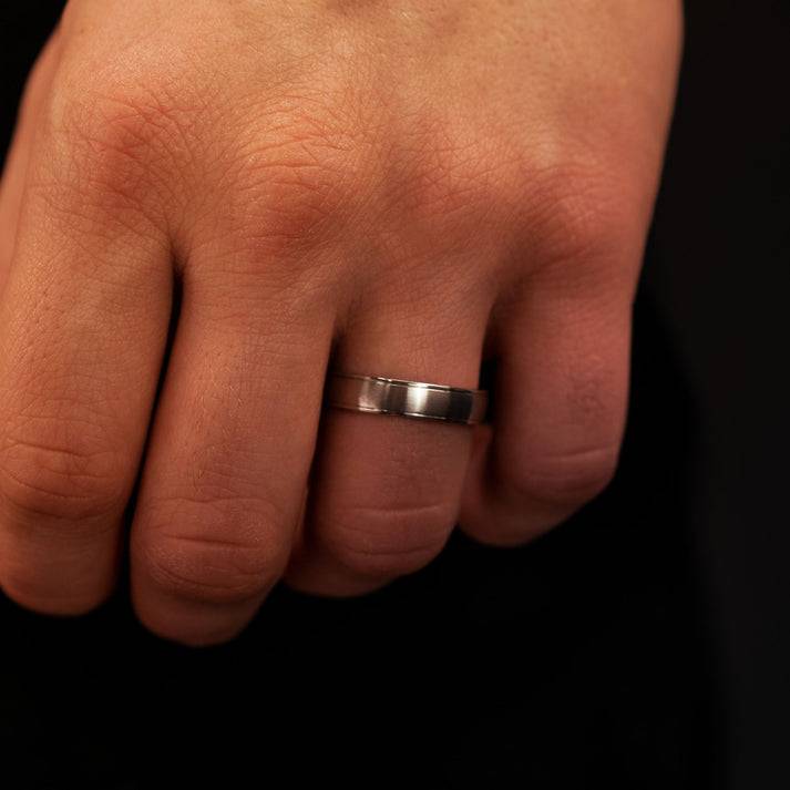 Save Brave Partnerring Adam für Männer - Edelstahl Auslauf