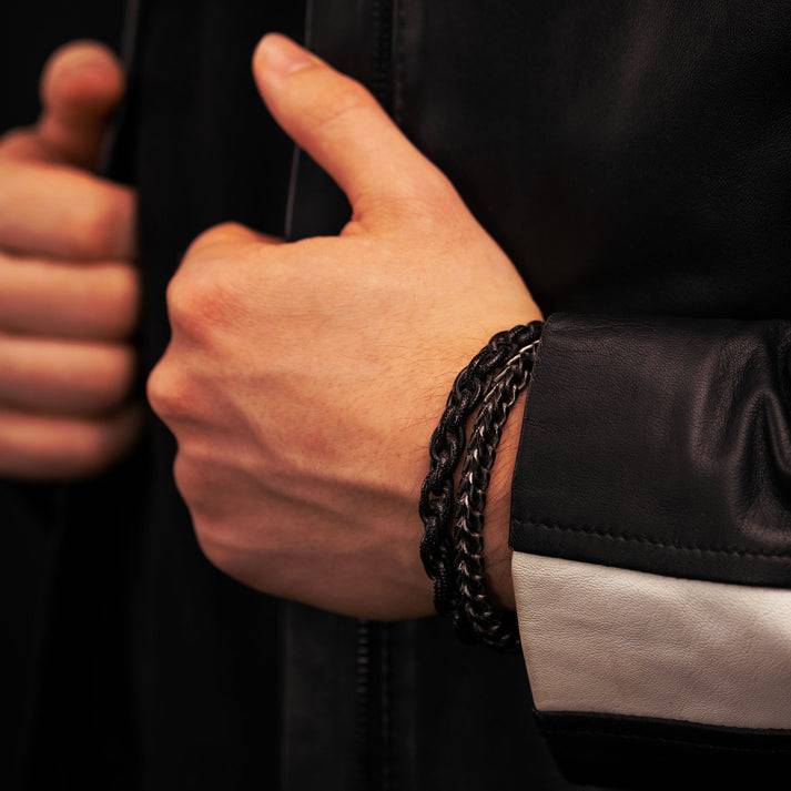 Save Brave Gliederarmband Justin aus Edelstahl Saisonschlussverkauf