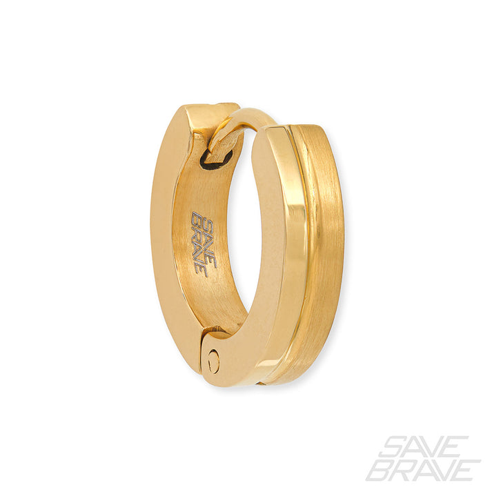 Save Brave Ohrringe India aus Edelstahl - schwarz & gold Kostenlose Rückgabe
