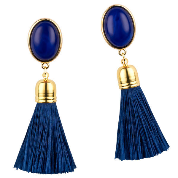 SchwesterSchwester Quasten Ohrringe als Ohrclips in Dunkelblau mit marineblauer Quaste von AmuseToi Rabatte dieses Monats